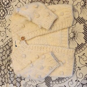 Baby girl 6-12 mos knit sweater The Blueberry Hill